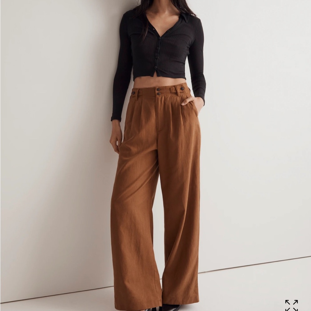Madewell Women’s Harlow Wide-Leg Pants in great condition